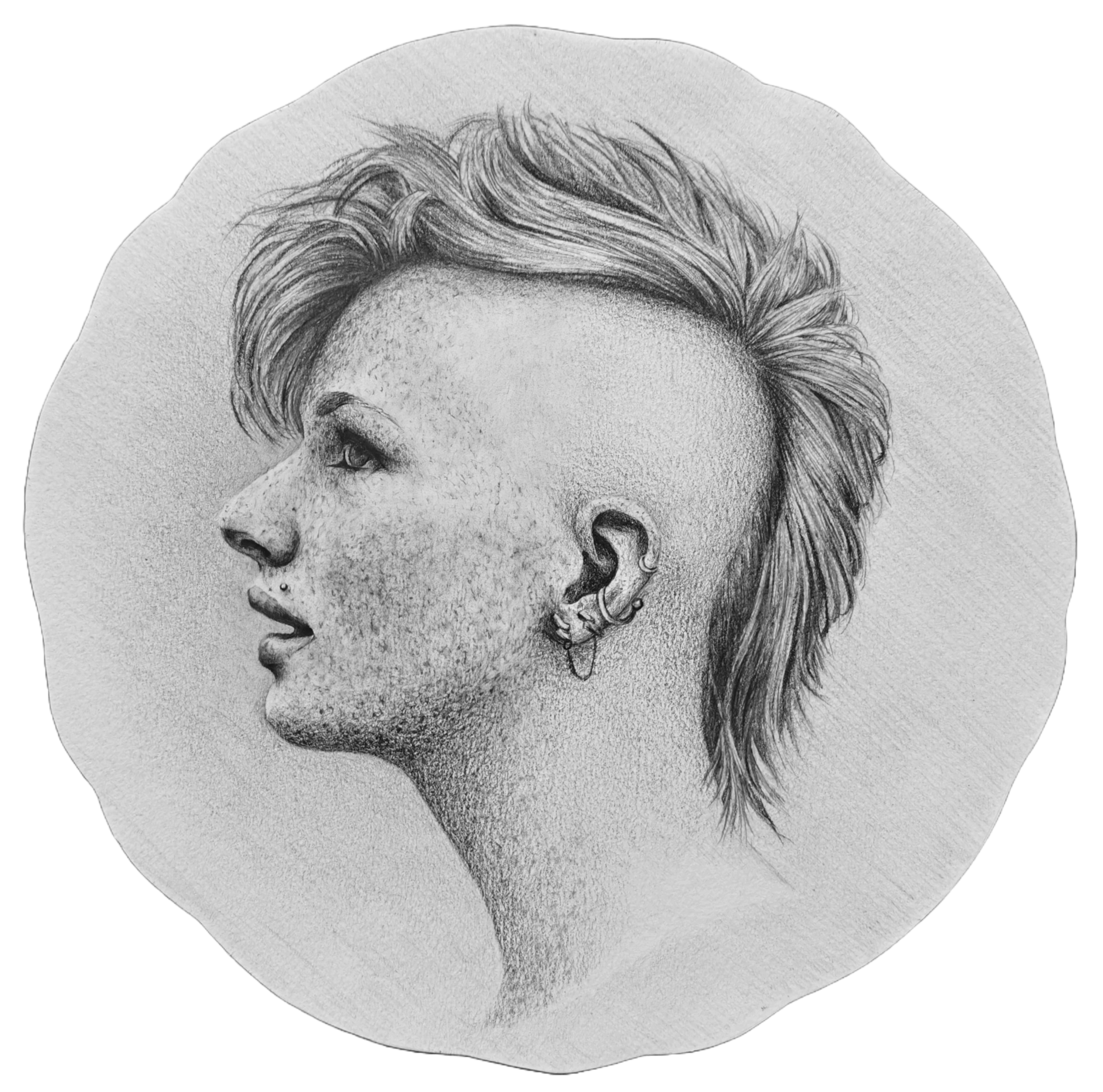 'Fire Horse' | 2026 | Pencil on Paper | 25 x 25cm | Exhibited at subcult in 2026 | Available for Purchase