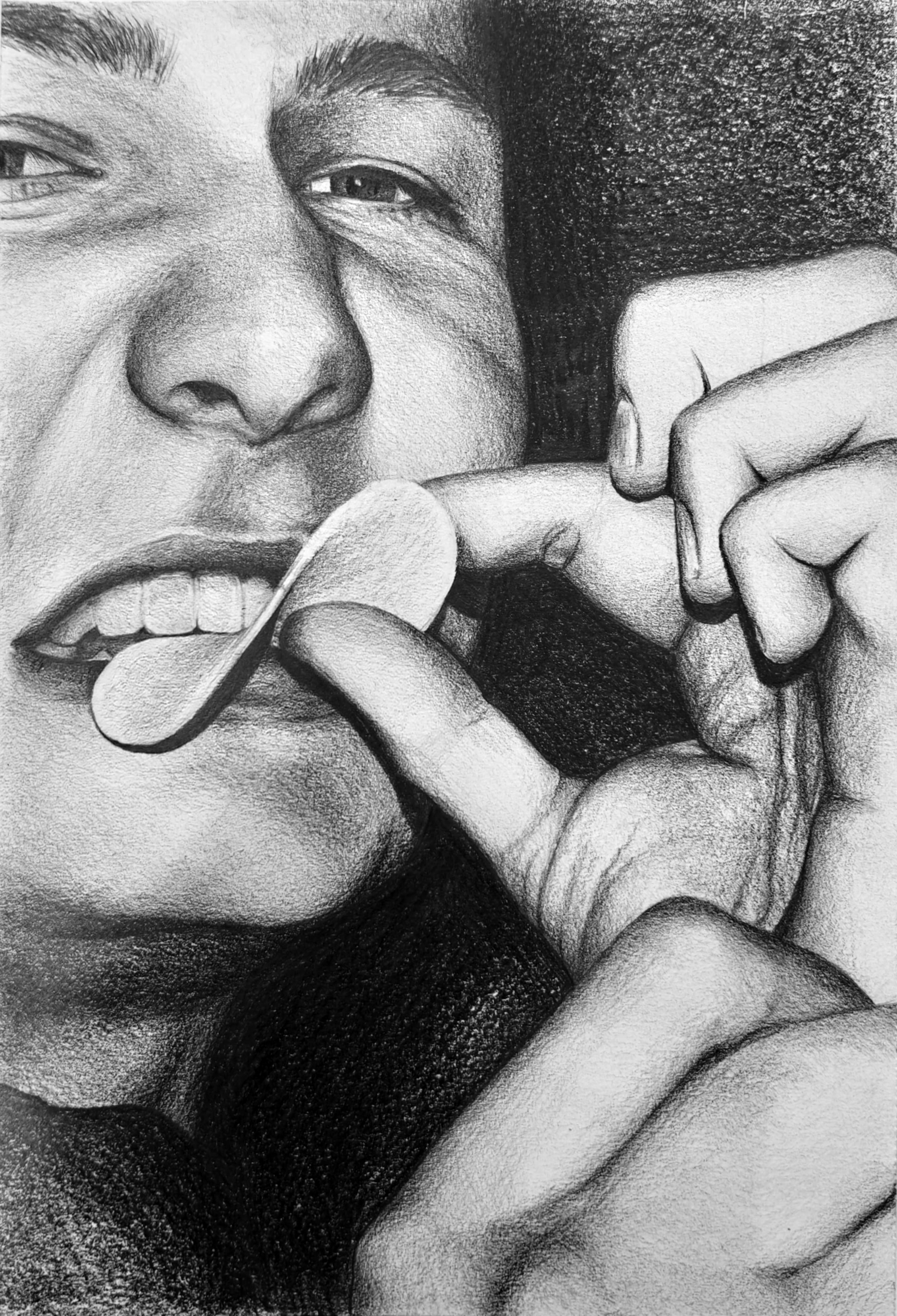 'Pringle' | 2026 | Pencil on Paper | 29.7 x 21cm | In Private Collection