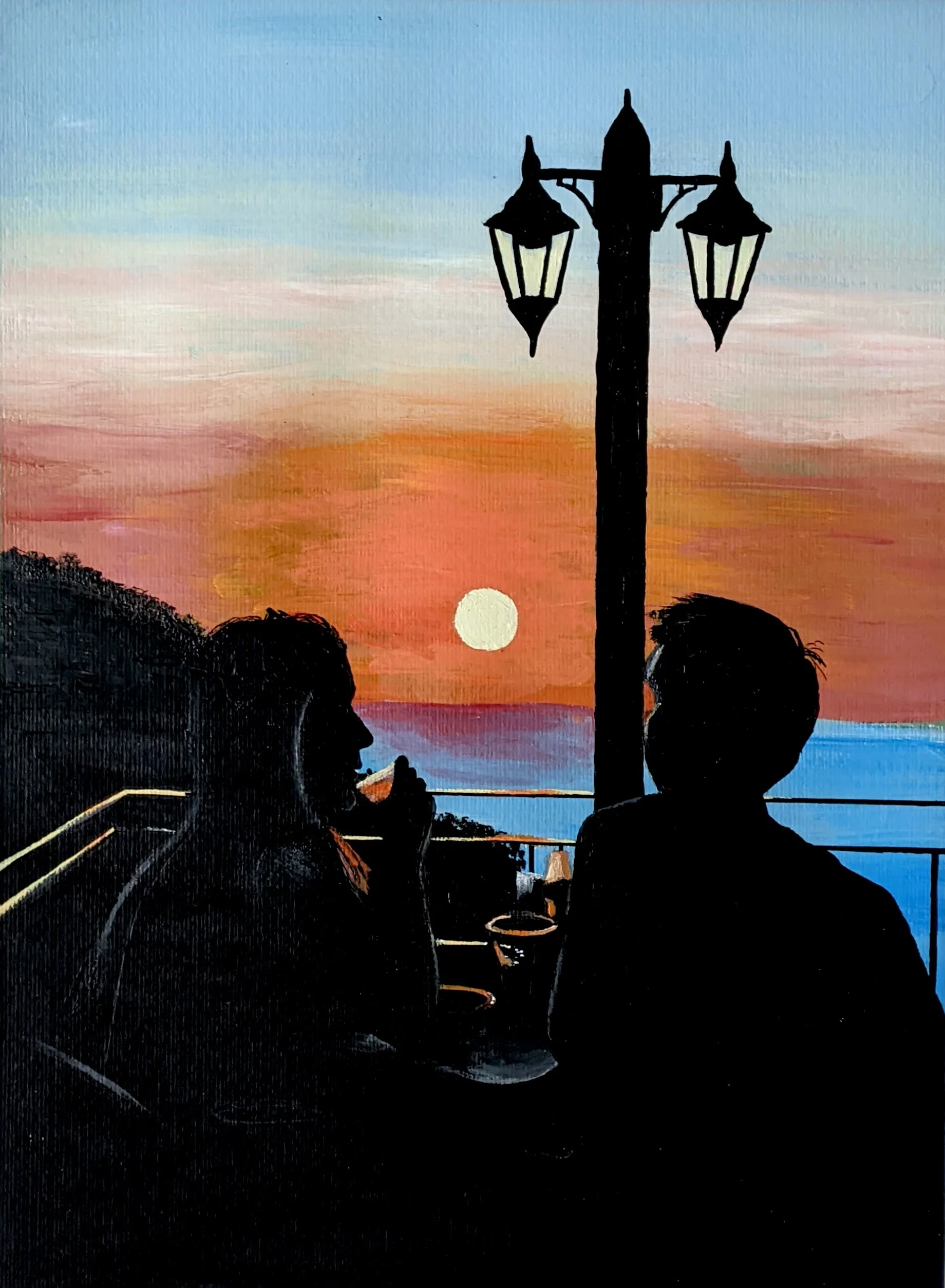 "Mussels and Sangria" (2024) - Original Painting