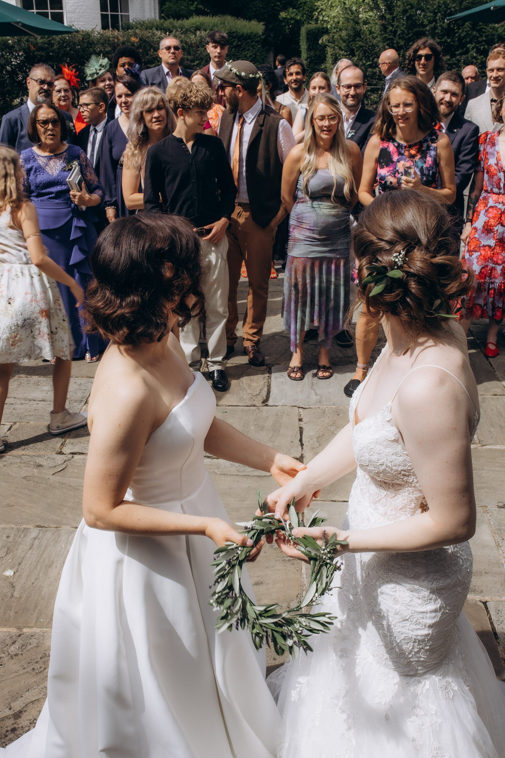 Same-sex wedding ceremony at Pembroke Lodge