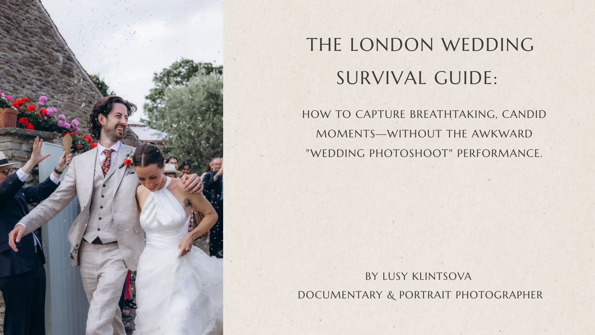 Documentary Wedding Photography Guide | London Wedding Photographer | Lusy Klintsova.