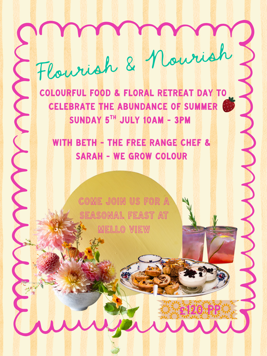 Flourish &amp; Nourish Food &amp; Floral Retreat Day