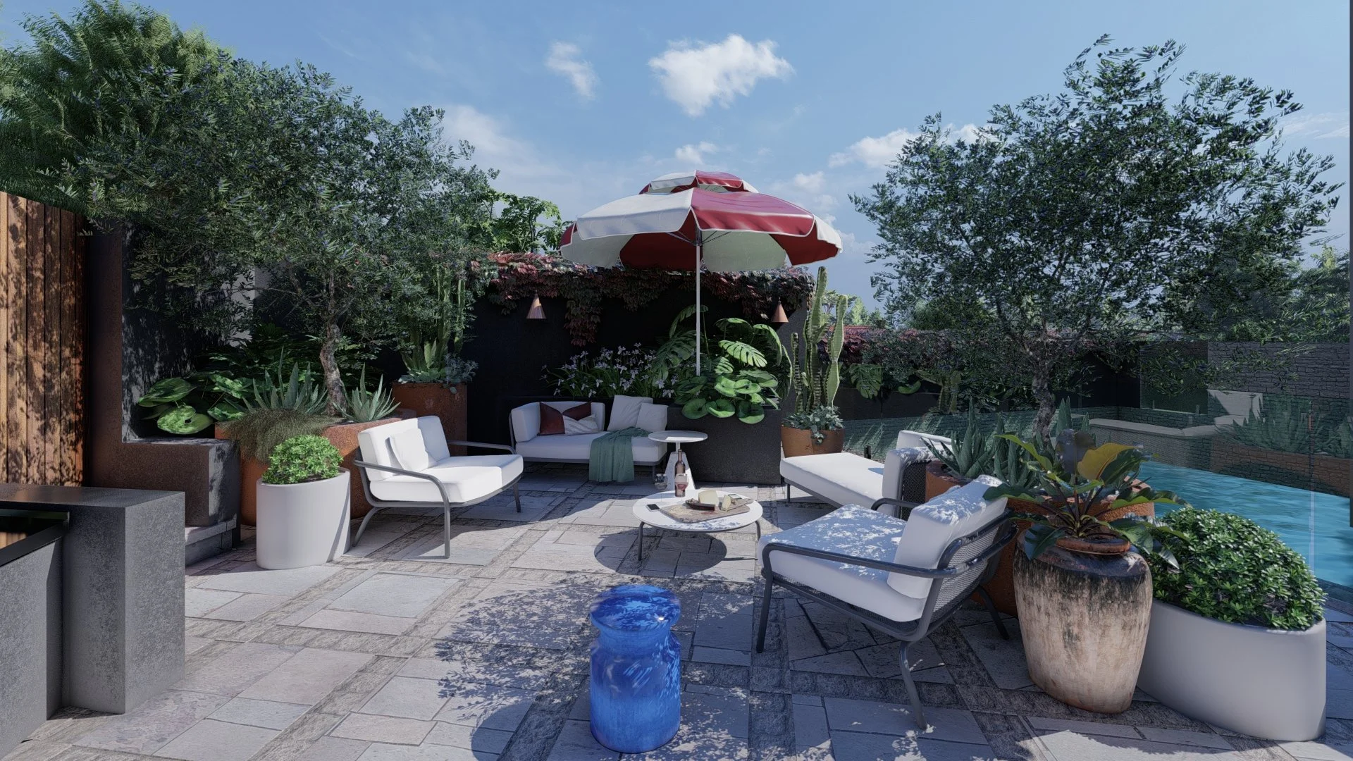 Urban Resort | Merewether | GRDN | Bespoke landscape design studio | Newcastle NSW Australia. Landscape Design - Garden Design - Outdoor living spaces - Gardens - Residential landscaping - Newcastle - Hunter Valley - New South Wales - NSW - Au