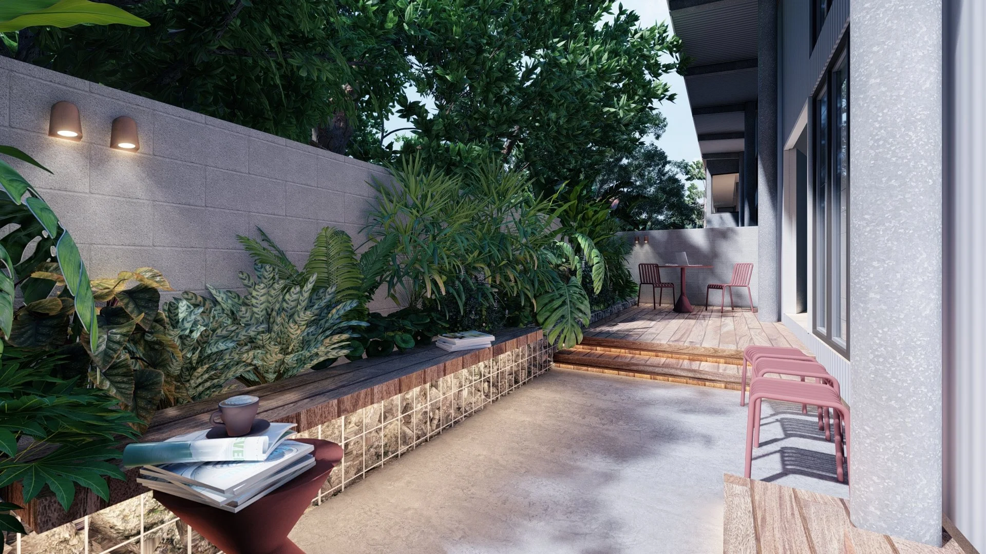 Wellness Retreat | Tighes Hill | GRDN | Bespoke landscape design studio | Newcastle NSW Australia. Landscape Design - Garden Design - Outdoor living spaces - Gardens - Residential landscaping - Newcastle - Hunter Valley - New South Wales - NSW - Aust