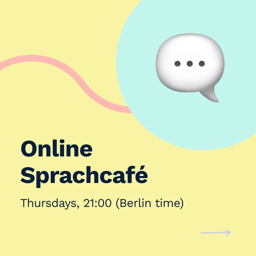 We’re starting an online Sprachcafé on Discord! 💬 Each week, a topic will be announced in advance, so everyone can prepare a bit. We start in pairs in small breakout rooms (audio only, no cameras) and gradually add more people to the co