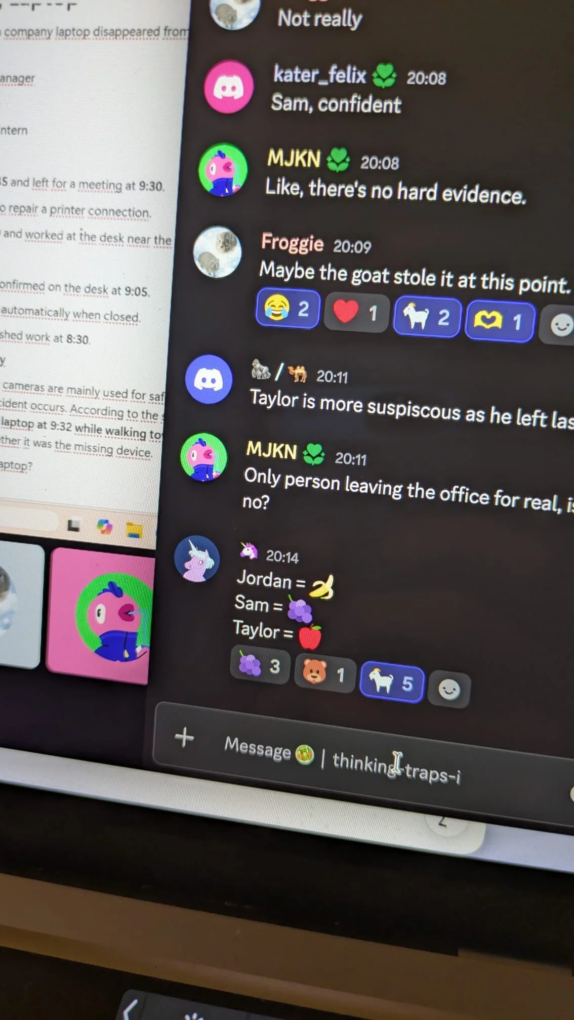 online discord community session