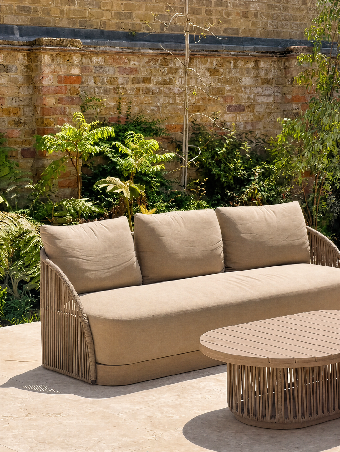 Denbigh Rowe Sapporo Teak 3-Seater Sofa