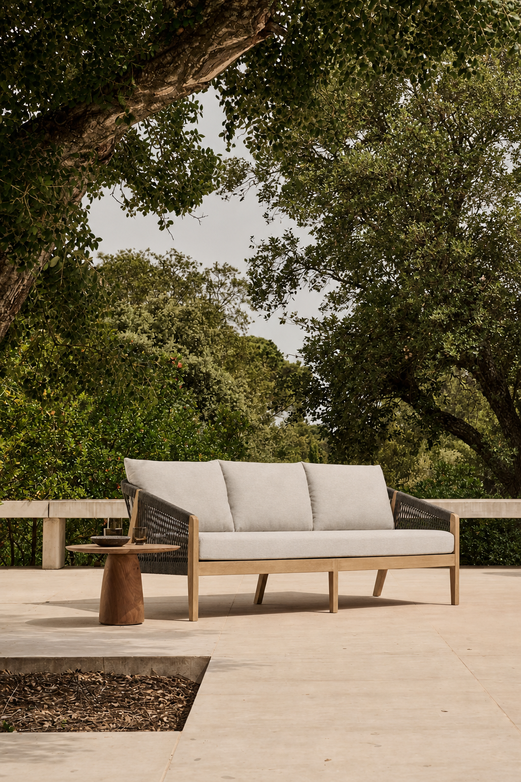 Denbigh Rowe Cambridge Teak 3-Seater Sofa