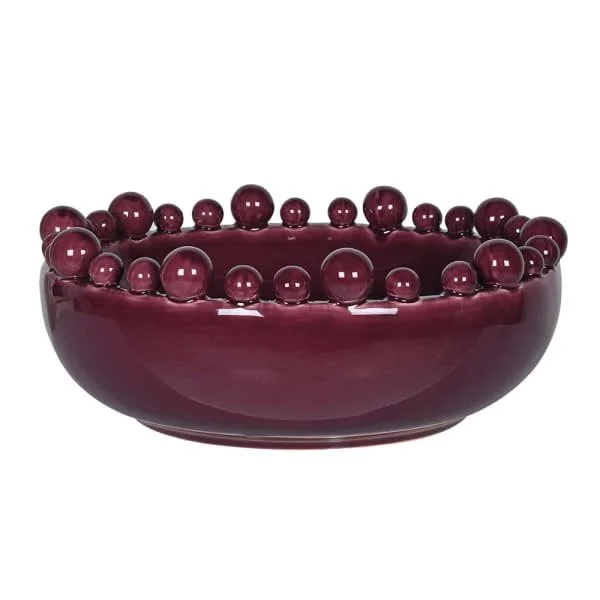Coach House Burgundy Bobble Bowl