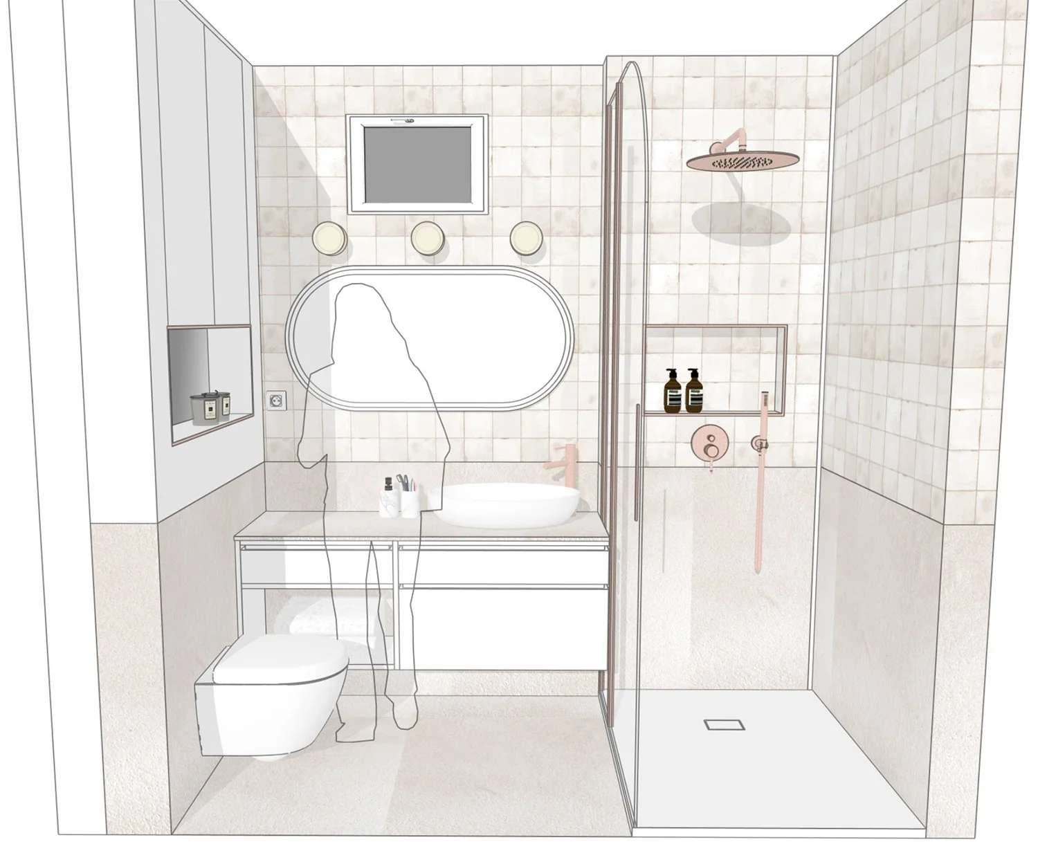 Rénovation complète Fonctionnel Chaleureux Cosy - Salle de Bain 1