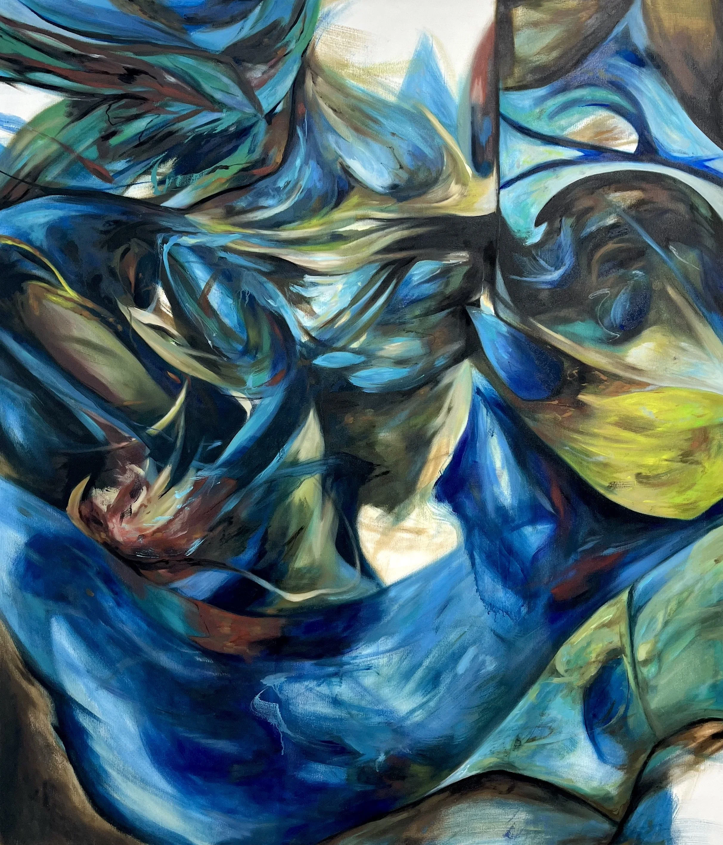 Delirium, 2026. Oil paint on canvas - 150 x 130cm