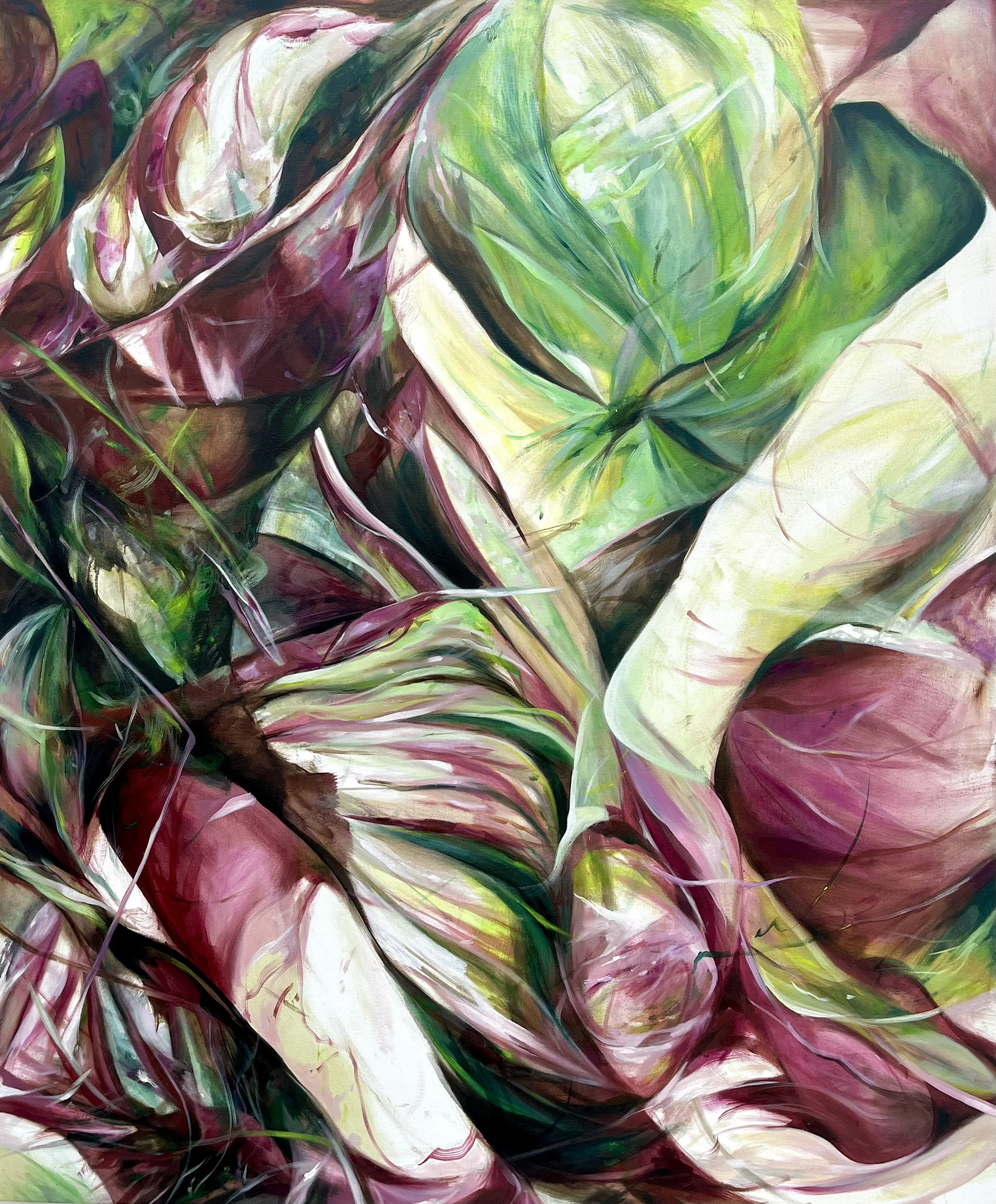 Enveloping Undergrowth, 2026. Oil paint on canvas - 120 x 100cm