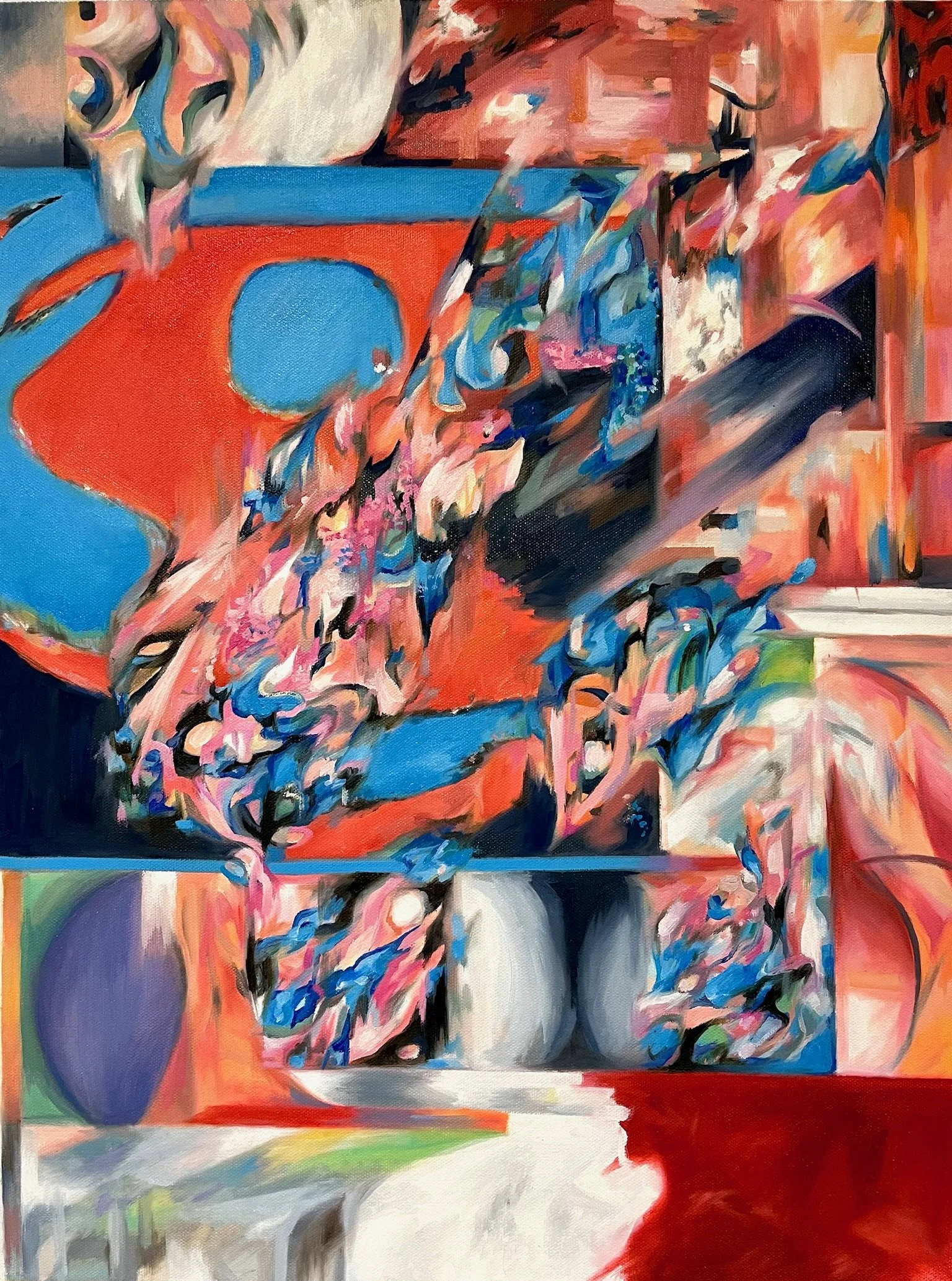 Sensory Overload, 2024. Oil paint on canvas - 61 x 46cm