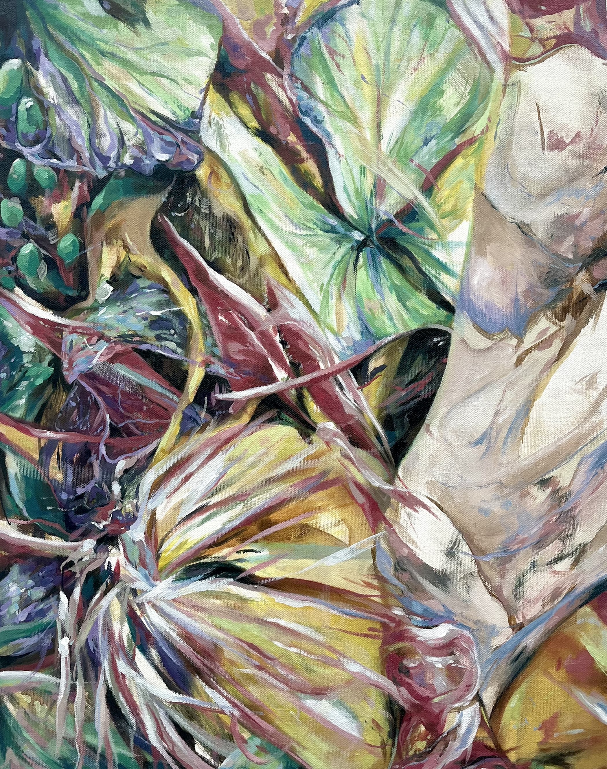 Violet Wilderness, 2026. Oil paint on canvas - 50 x 40cm