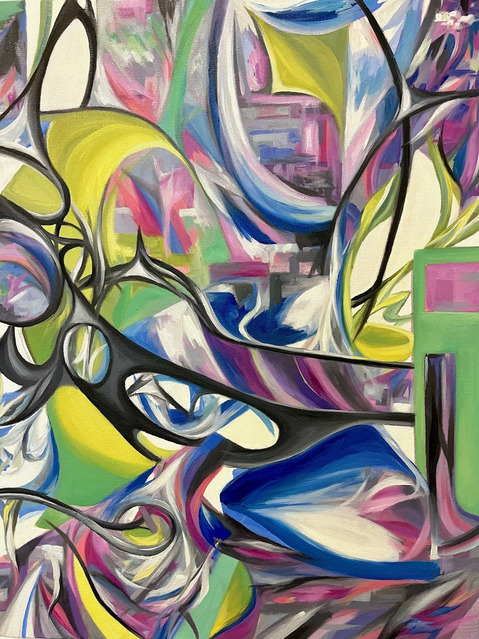 Inherently Online, 2024. Oil paint on canvas - 58 x 47cm