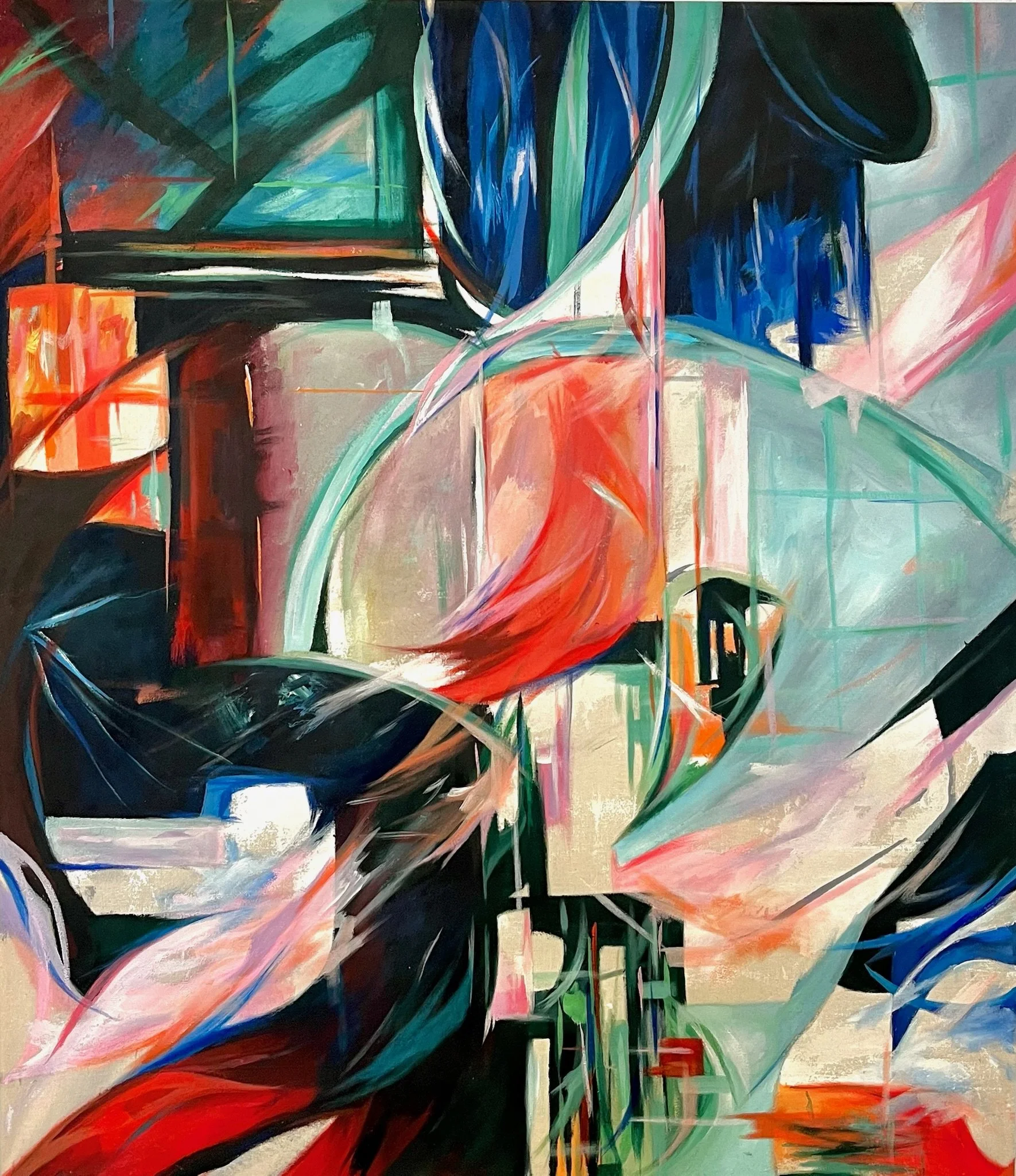 Veil of Perception, 2024. Acrylic on canvas - 79 x 69cm