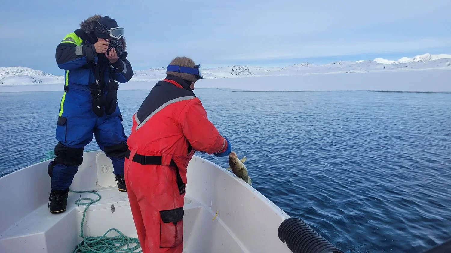 Inuit fishing in Greenland
