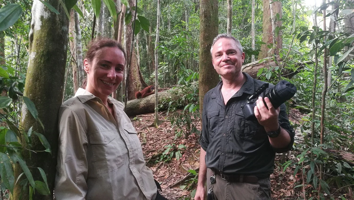 Filming Orang Utans in Sumatra