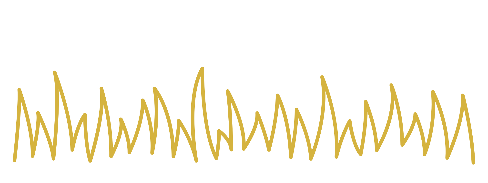 Graph showing random fluctuations in a gold-colored line graph over time, with upward and downward peaks, representing data variations.