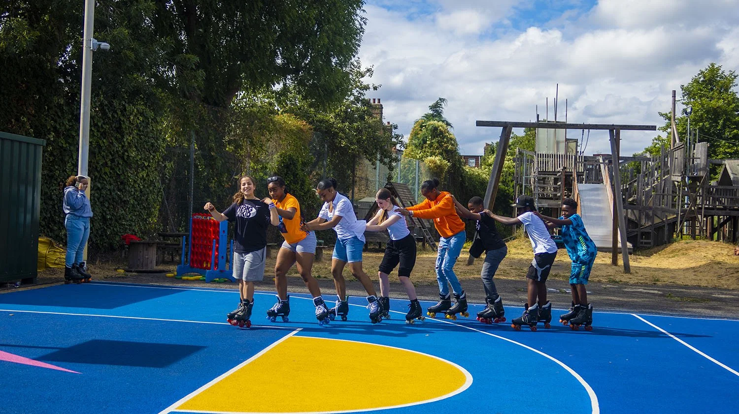 BigKid Foundation beneficiaries skating