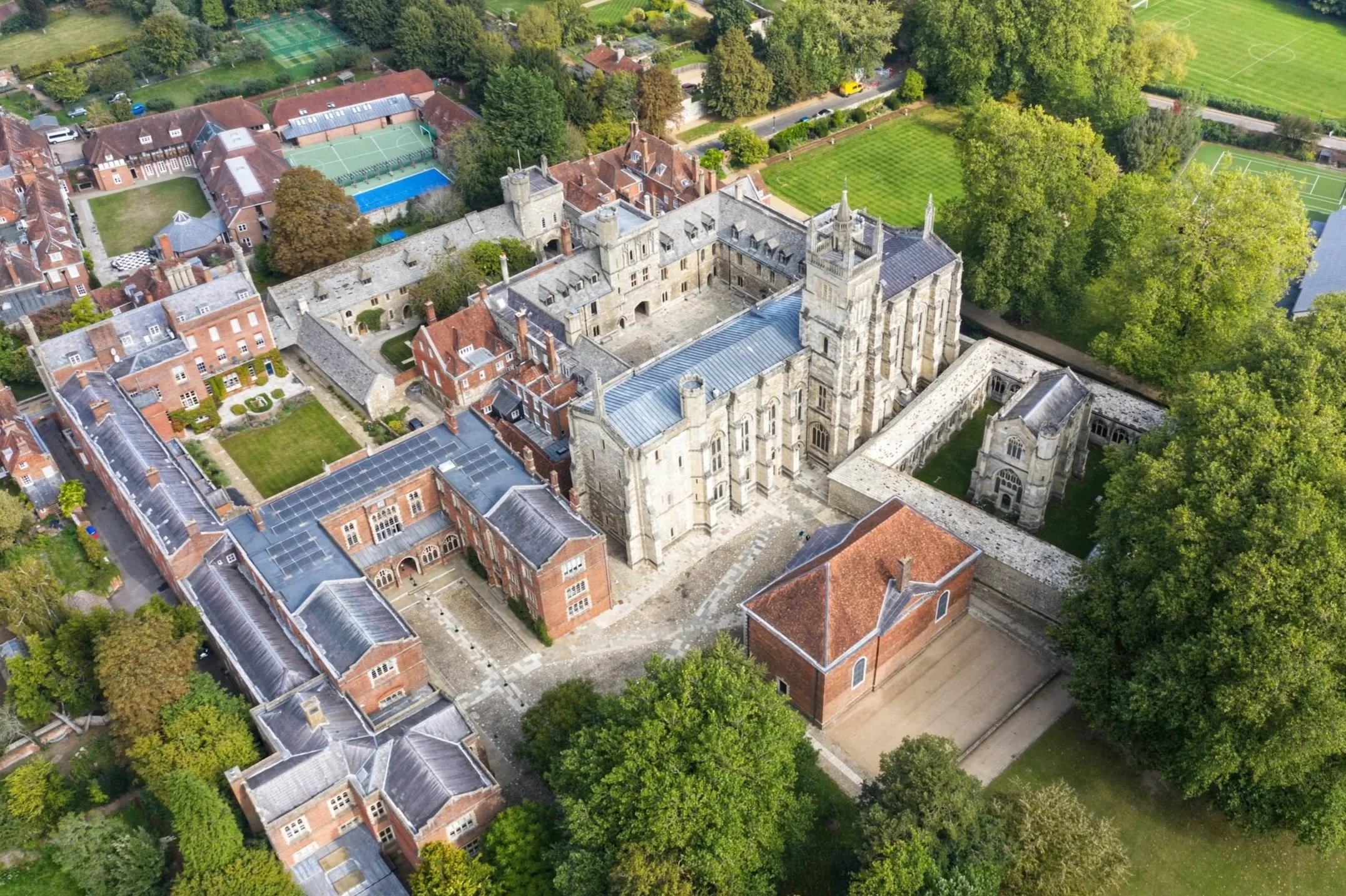 Winchester College vista aérea