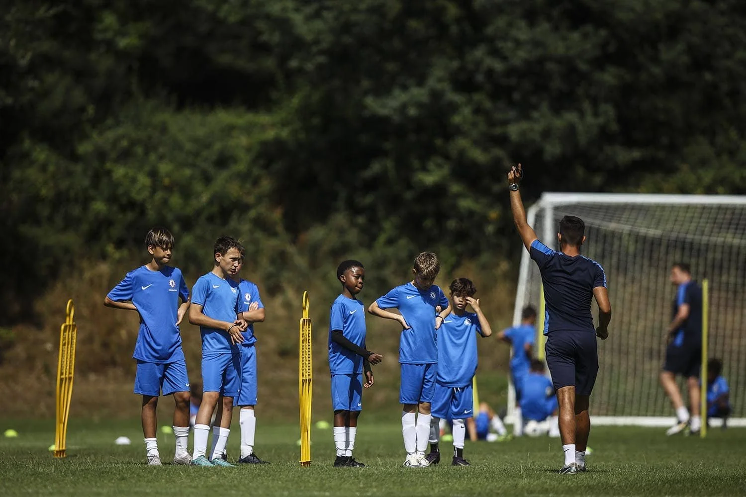training session on football camp