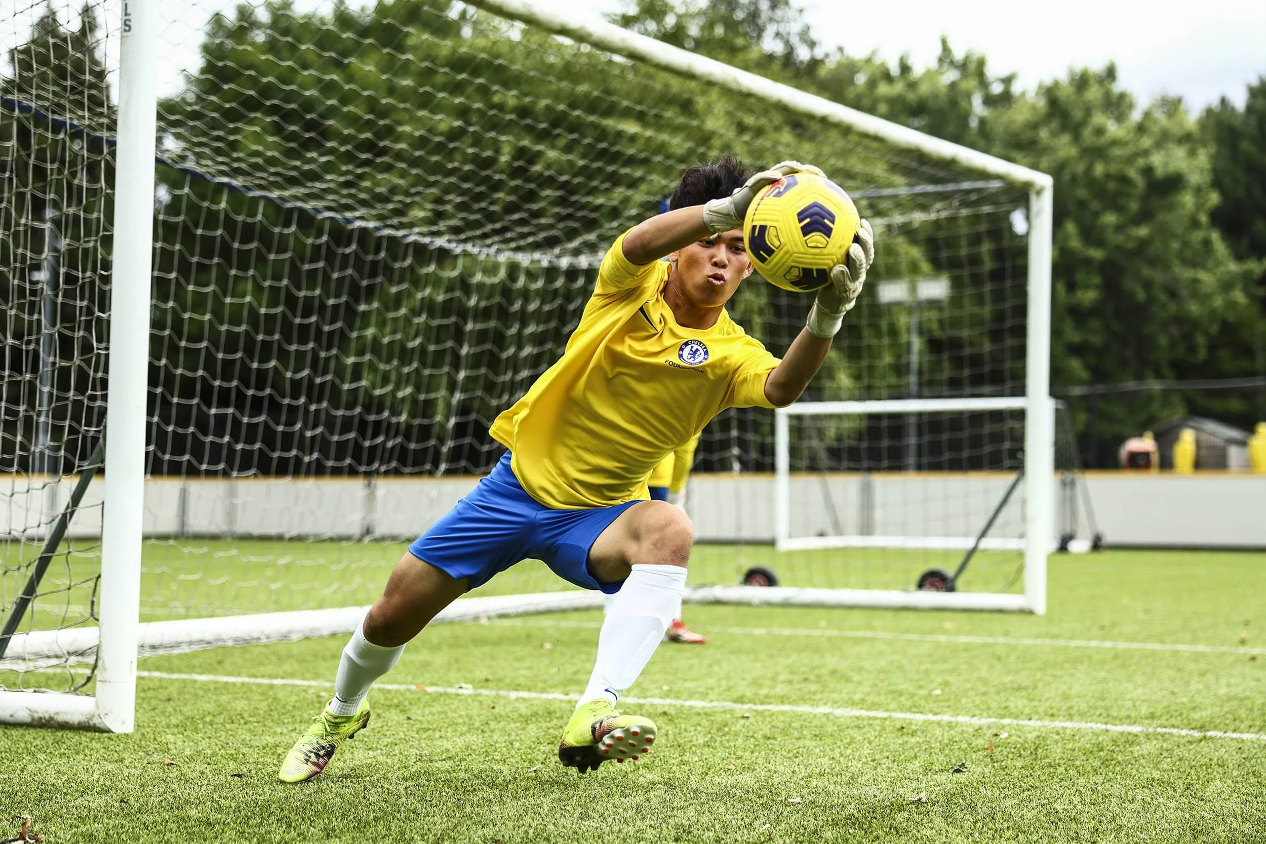 goalkeeper saving goal