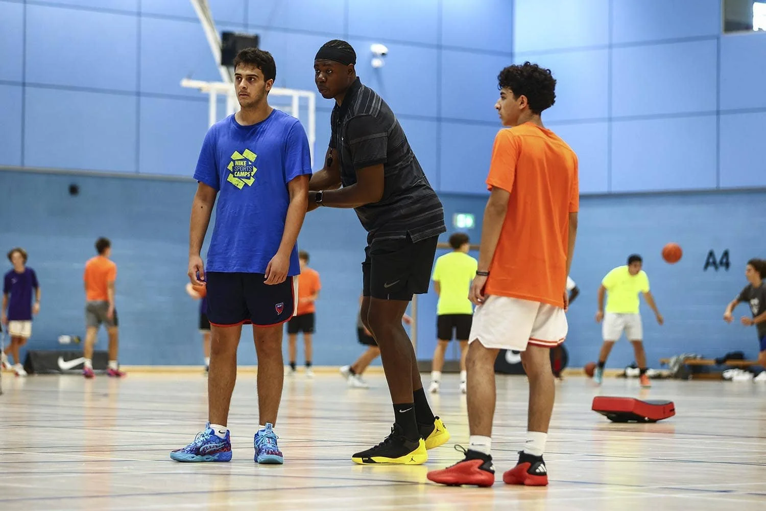 Ejercicio de entrenamiento de baloncesto