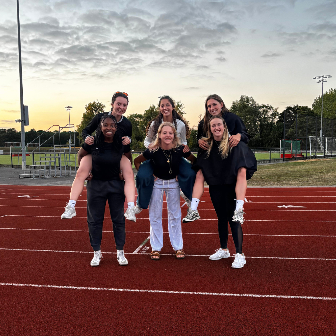 Nike camp staff and players after training
