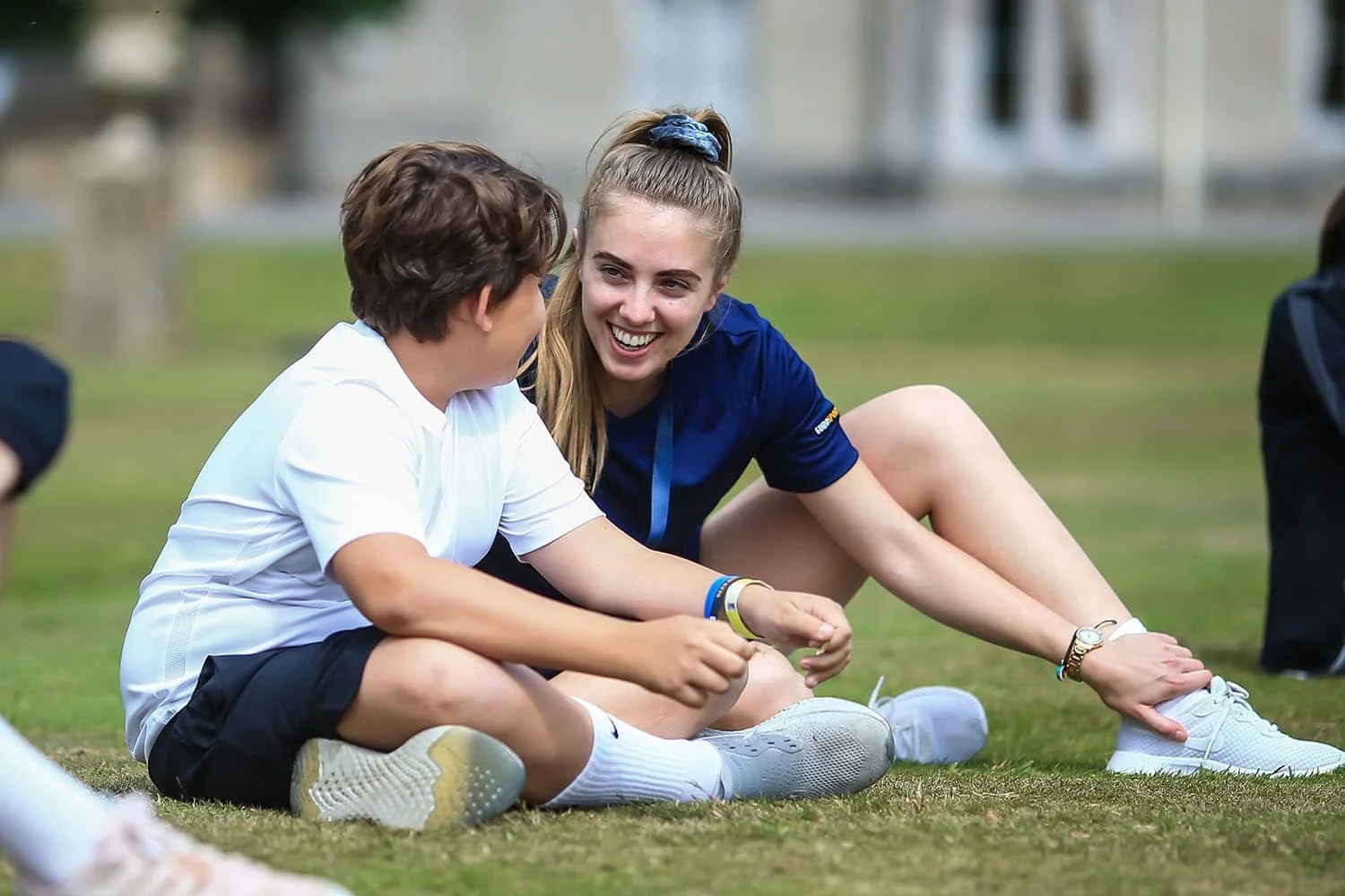 camp staff sat down with a student
