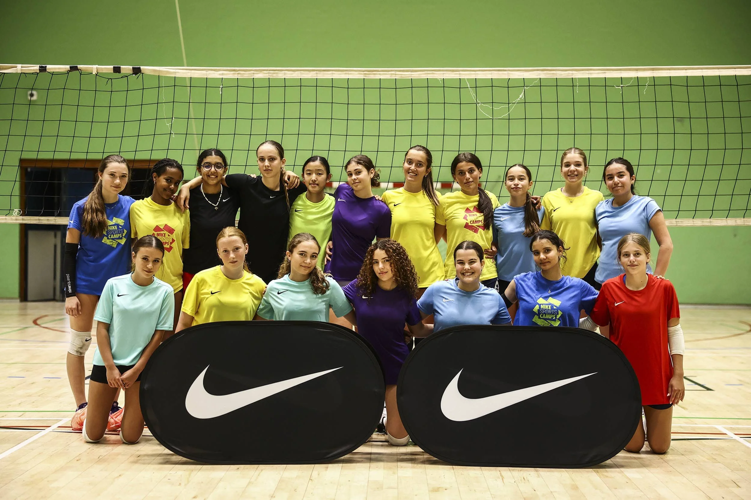 Volleyball team at Nike Sports Camps