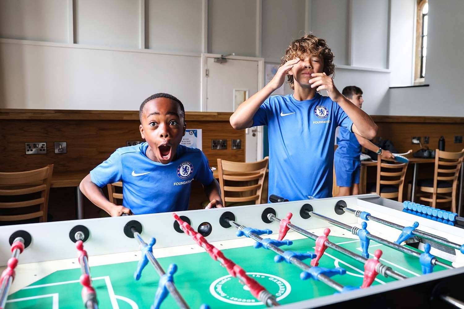 relaxing in the evening on camp