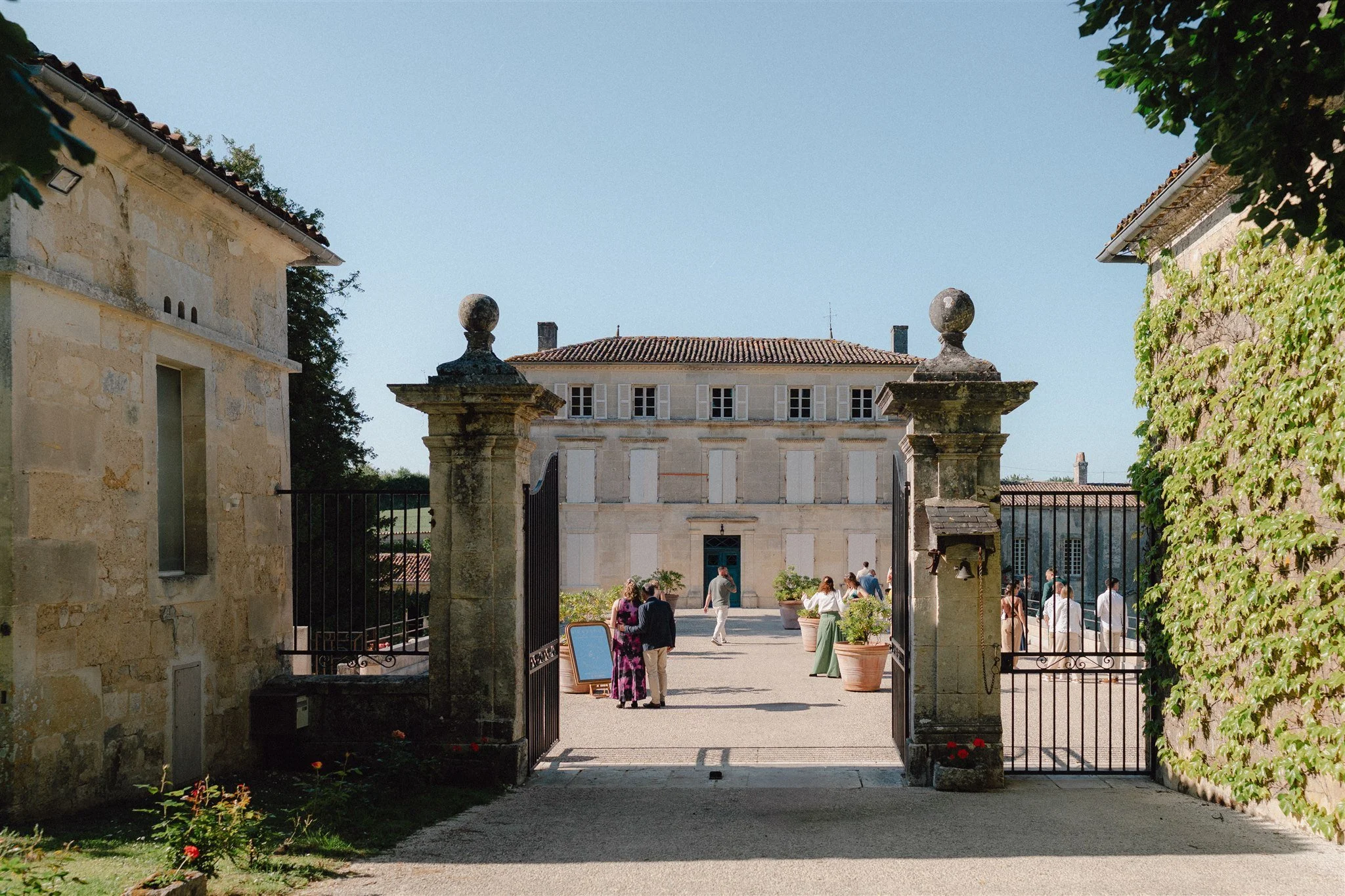 Entrée lieu de mariage, Abbaye de Fontdouce