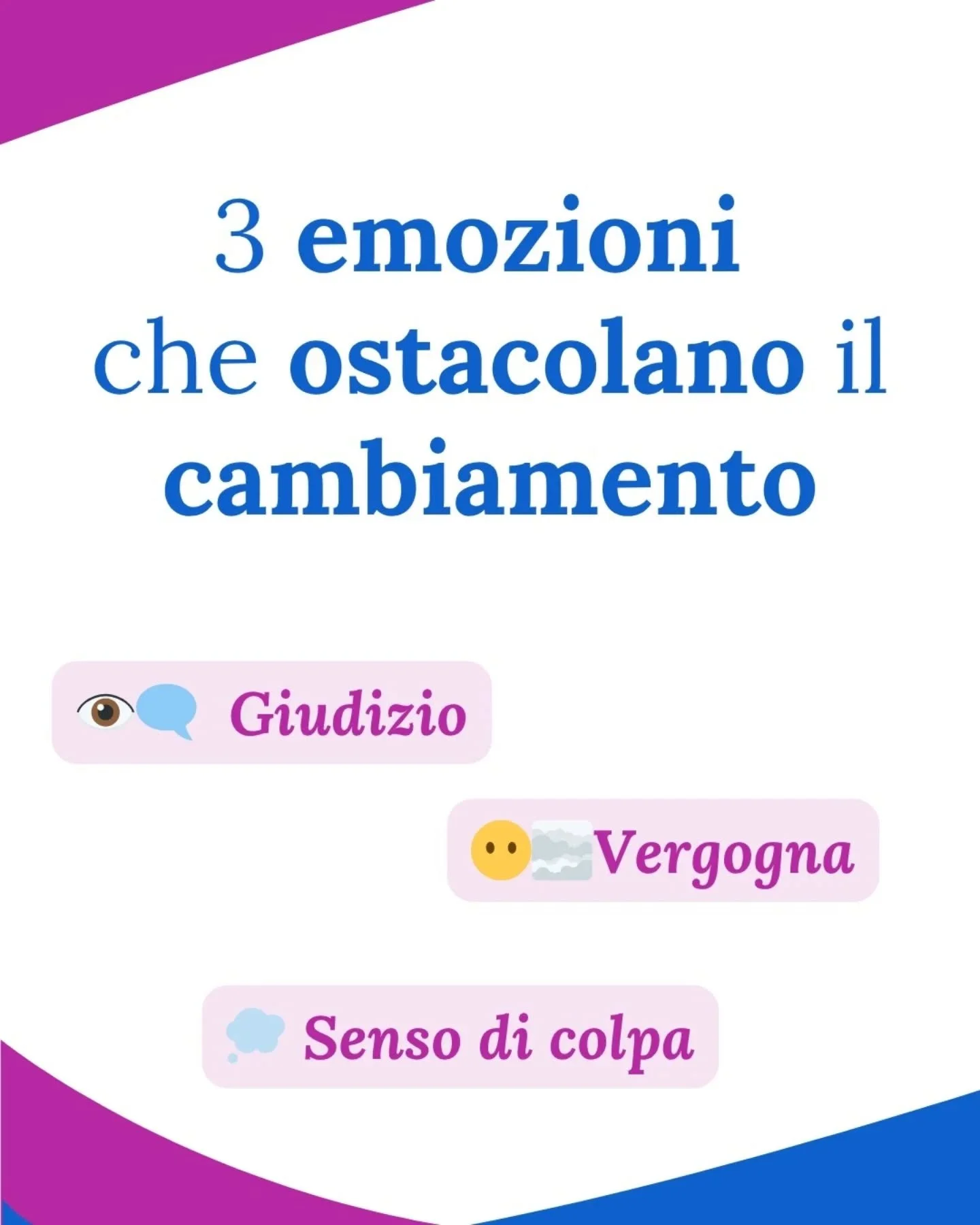 Giudizio, vergogna e senso di colpa sono emozioni che spesso ostacolano un percorso di cambiamento nello stile di vita.
Quasi sempre non arrivano dall&rsquo;esterno, ma dal paziente stesso: dal modo in cui interpreta i risultati, dagli errori percepi