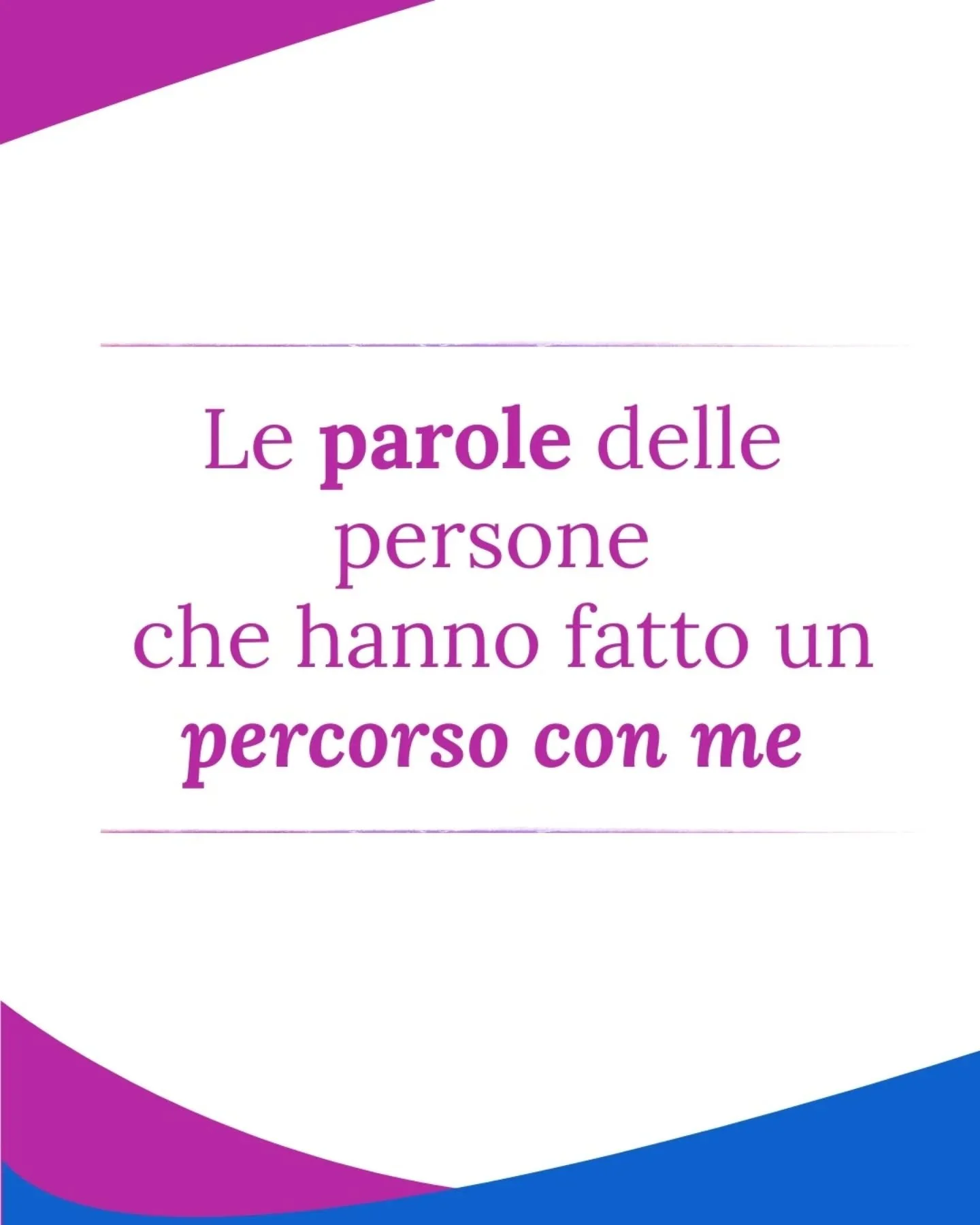 🟪 Le parole delle persone che seguo raccontano molto del percorso che facciamo insieme.
Non parlano di perfezione o di &ldquo;bravura&rdquo;. Parlano di sicurezza, ascolto, fiducia.

🌱 Quando ci si sente accolti, diventa possibile osservare le prop