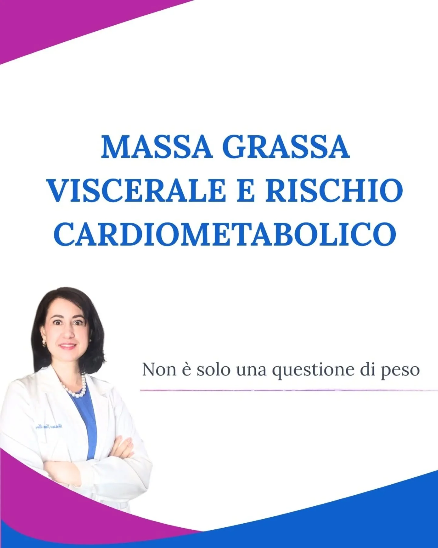 La massa grassa viscerale &egrave; un determinante centrale del rischio cardiometabolico.
Non &egrave; un semplice deposito energetico.
&Egrave; un tessuto metabolicamente attivo, capace di produrre adipochine e citochine che favoriscono infiammazion