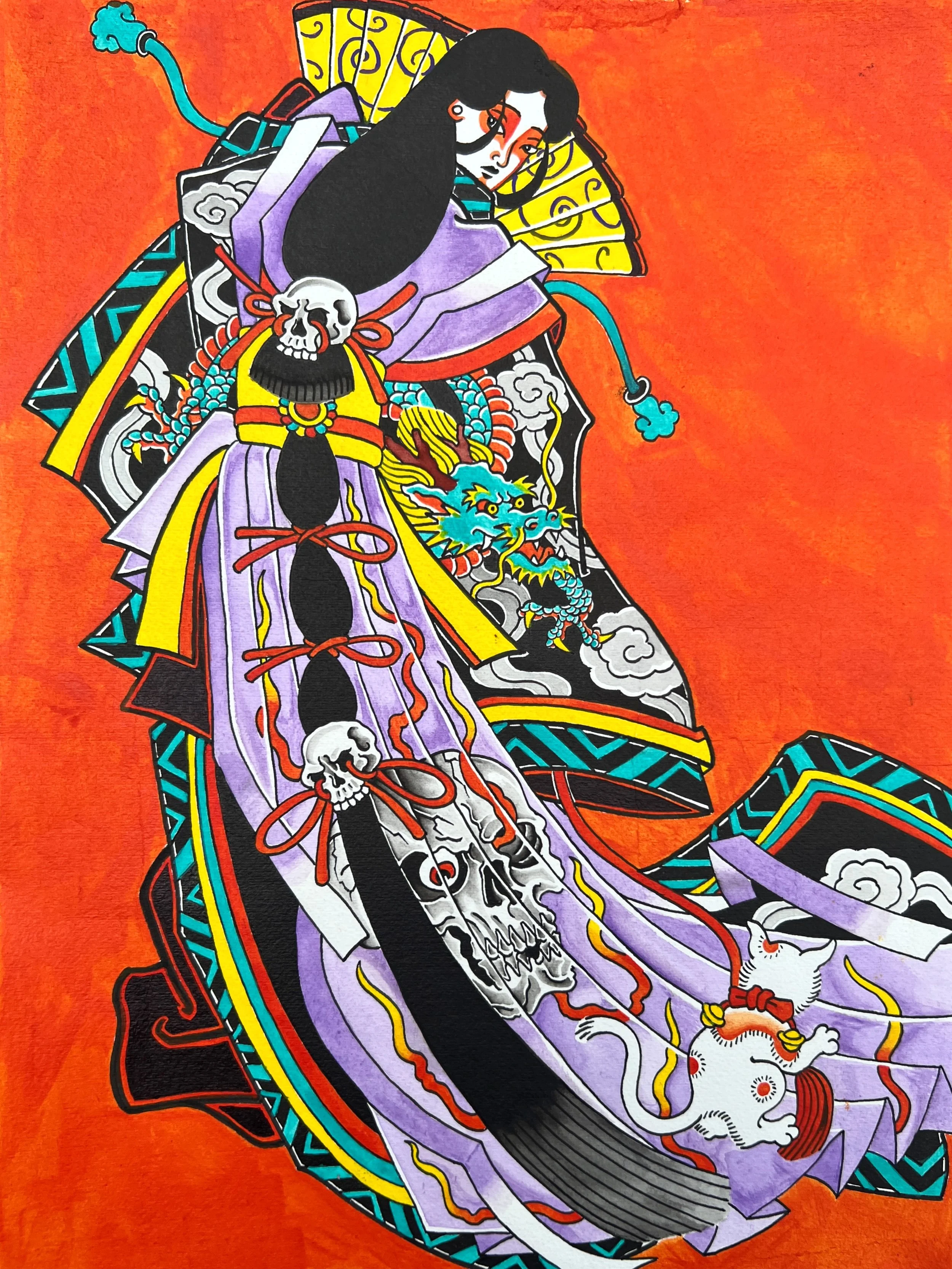 Geisha for Tati.

Painted this for the hg&rsquo;s bday, she hasn&rsquo;t even recieved it yet, but she be like seeing it rn 🤣❤️

Available as a concept for skin if anyone&rsquo;s interested!