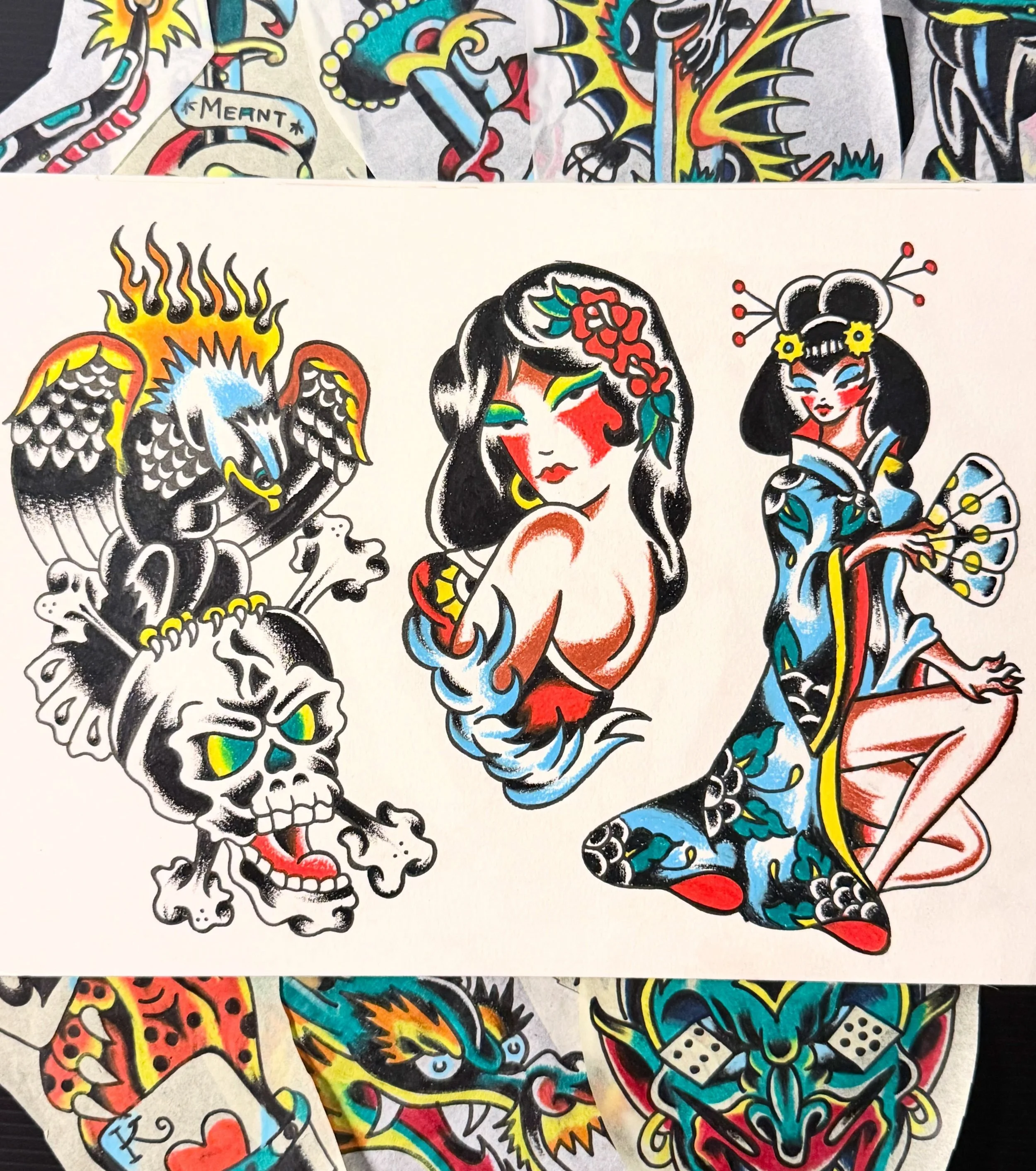 Sum new designs i would love to do at apprentice raaaaaaaates. DM!
.
.
.
.
.
.
#singaporetattoo #americantraditional 
#traditionaltattoo #flash #tattoo