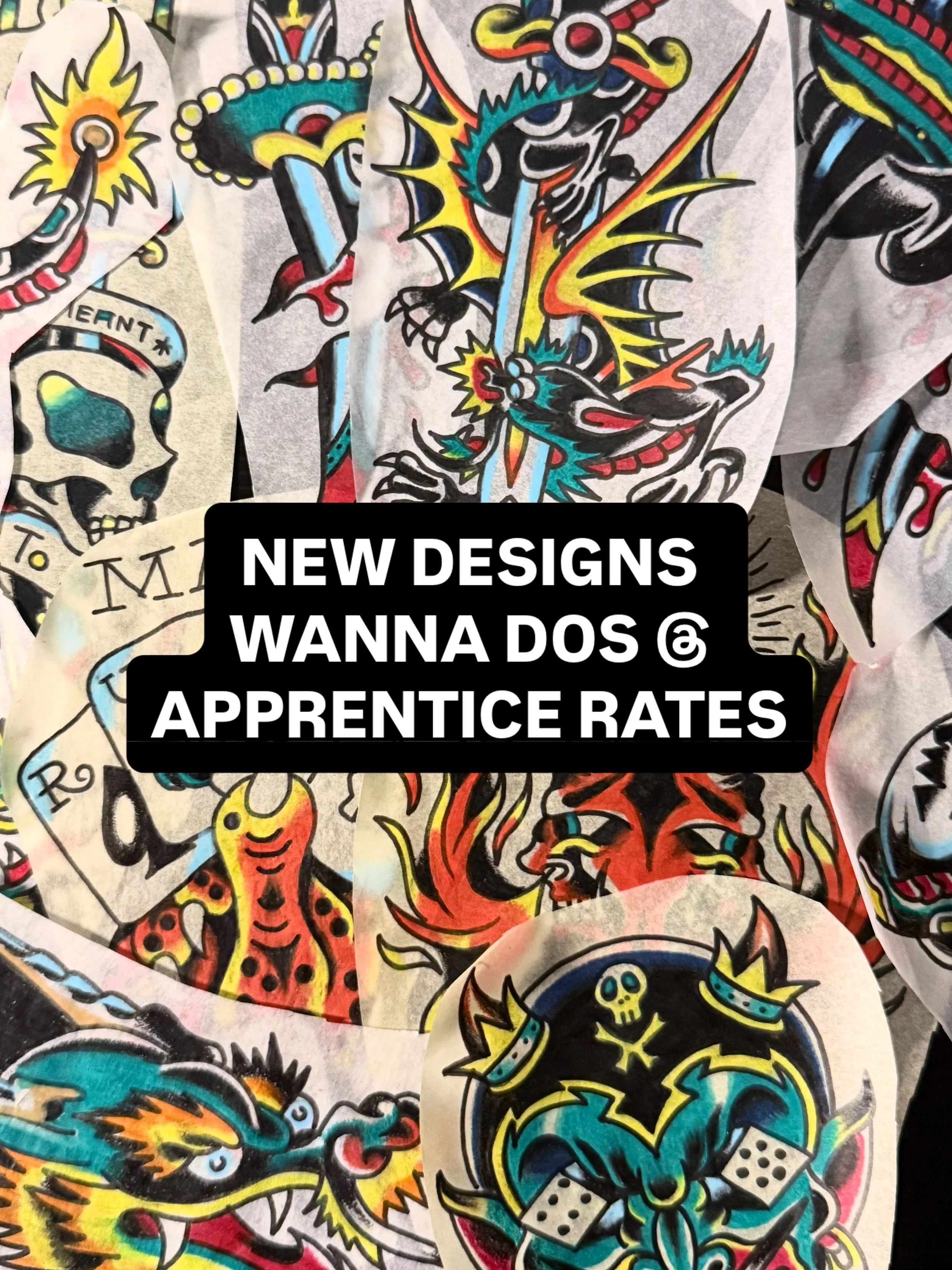 New designs ready for skin @ apprentice rates $100-$150! DM ME NAO.
.
.
.
.
.
.
#singaporetattoo #americantraditional 
#traditionaltattoo #flash #tattoo