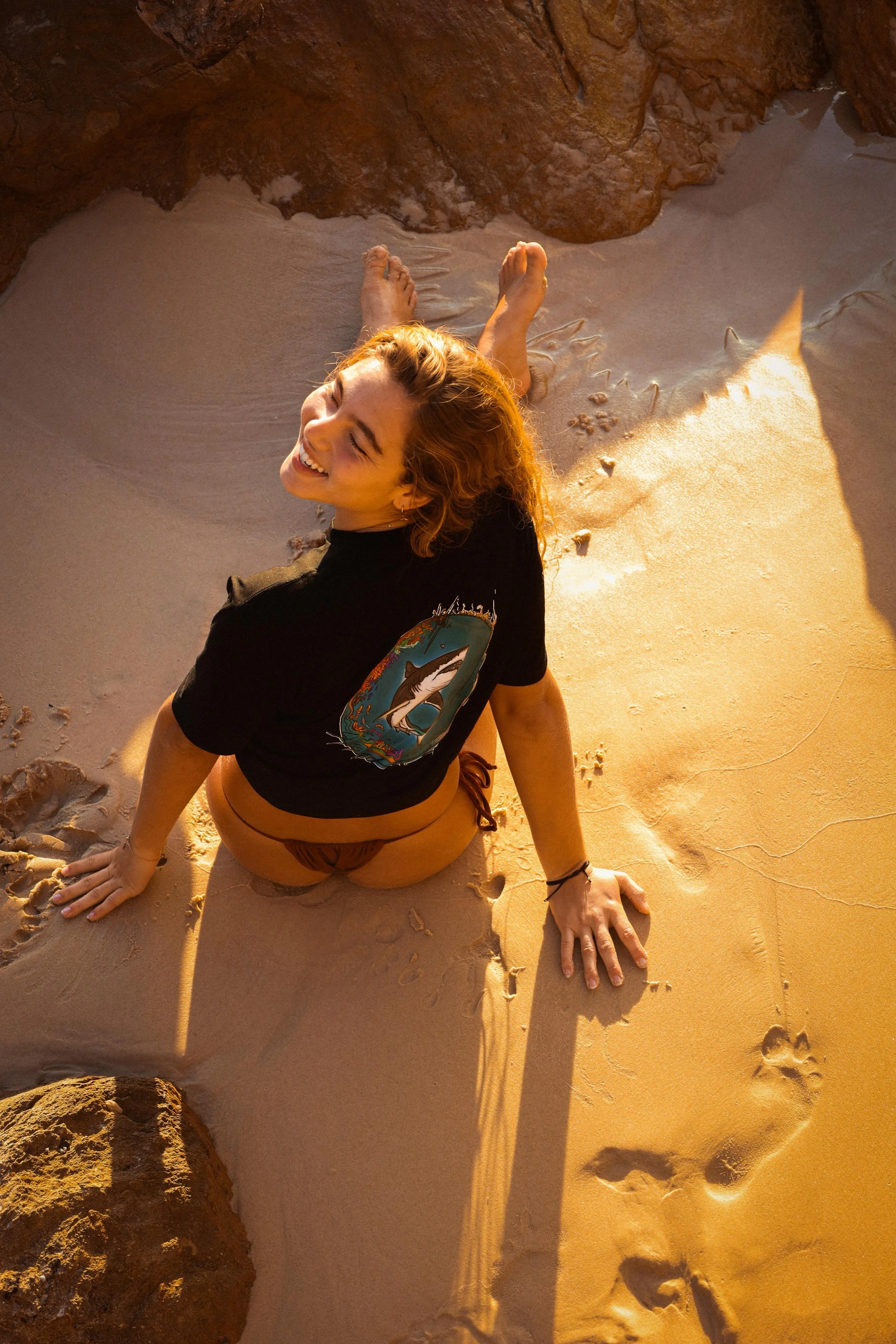 5.This tee is not just about saving sharks. It's about seeing them. That beauty does not need to be soft and sharp does not always mean dangerous - it means defined.