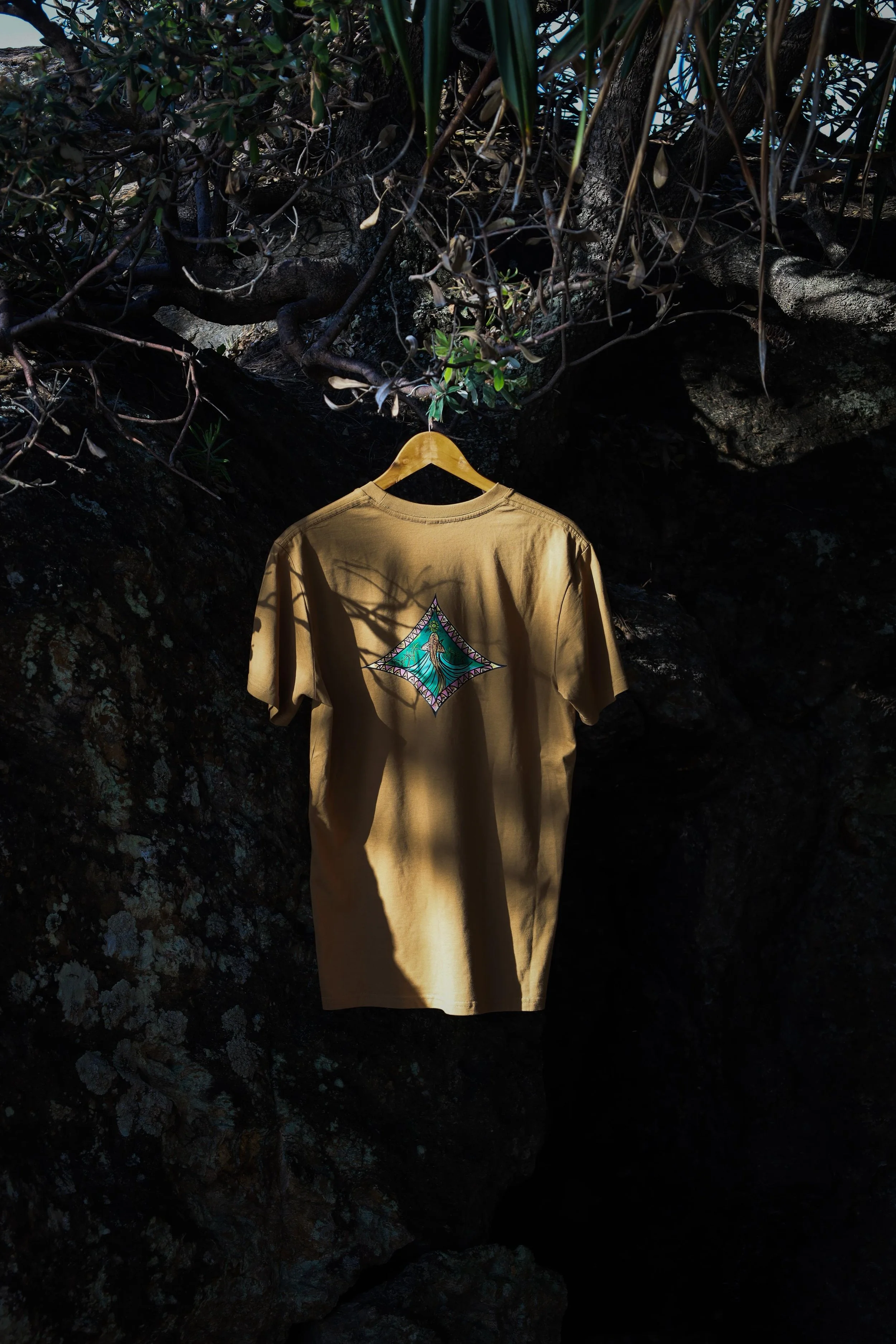 1. The Original Skin Tee - raw, rare, real. Some animals don't need to be loud to own the space they walk through. This Tee carries the pattern of presence - like leopard in the jungle and the shark in the ocean: always there, rarely seen. 