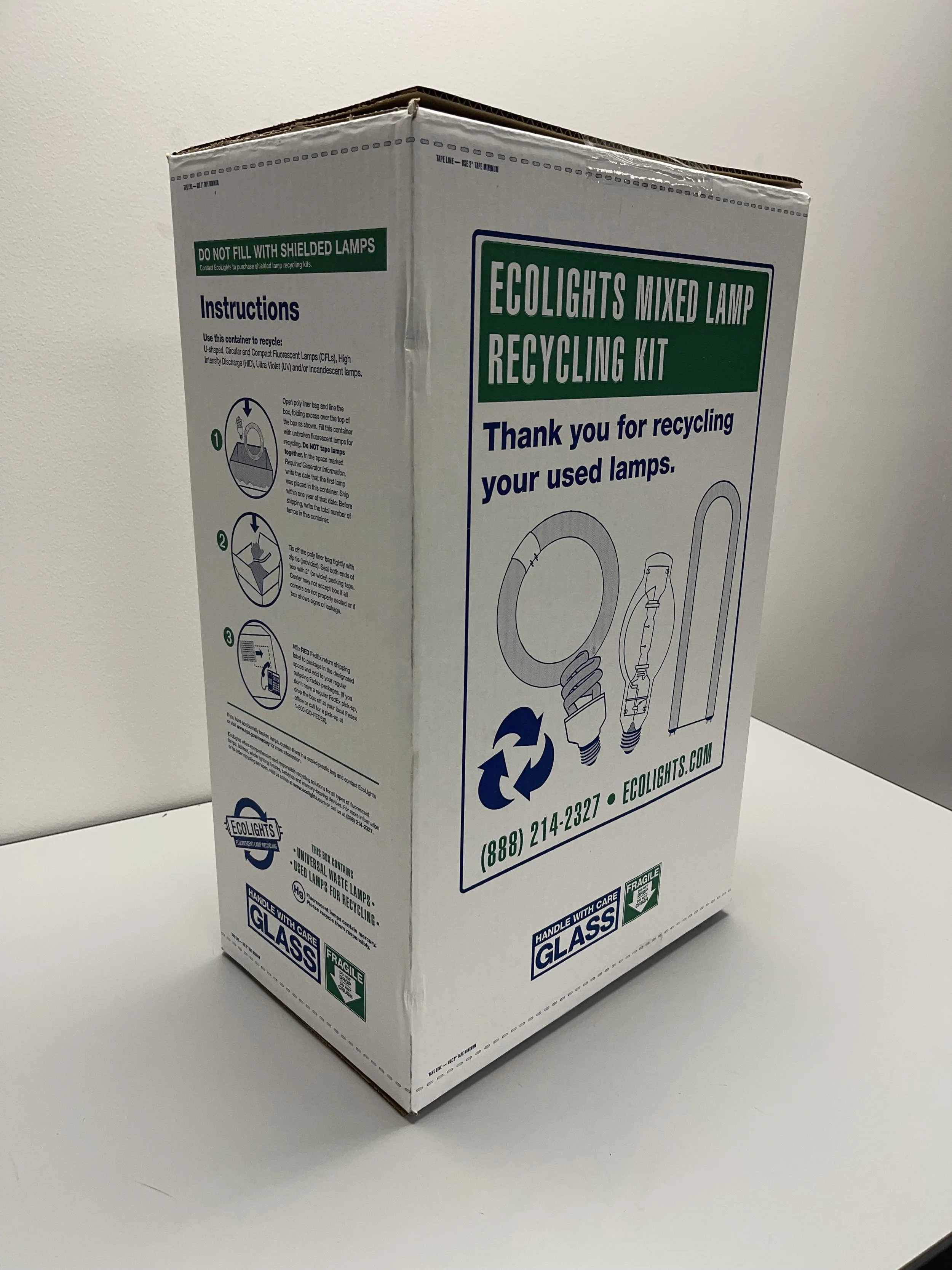 U-Tube, HID & Mixed-Lamp Recycling Kit