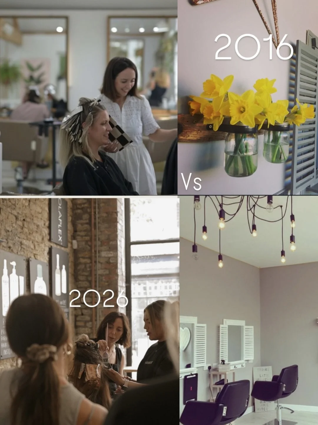 Jumping on the trend this is my 2016 vs 2026

You really don&rsquo;t realise how far you have come until you look back 

2016 

- in my 2nd year of owning my own little salon in my twenty&rsquo;s, struggling in lots of ways with life, relationships, 