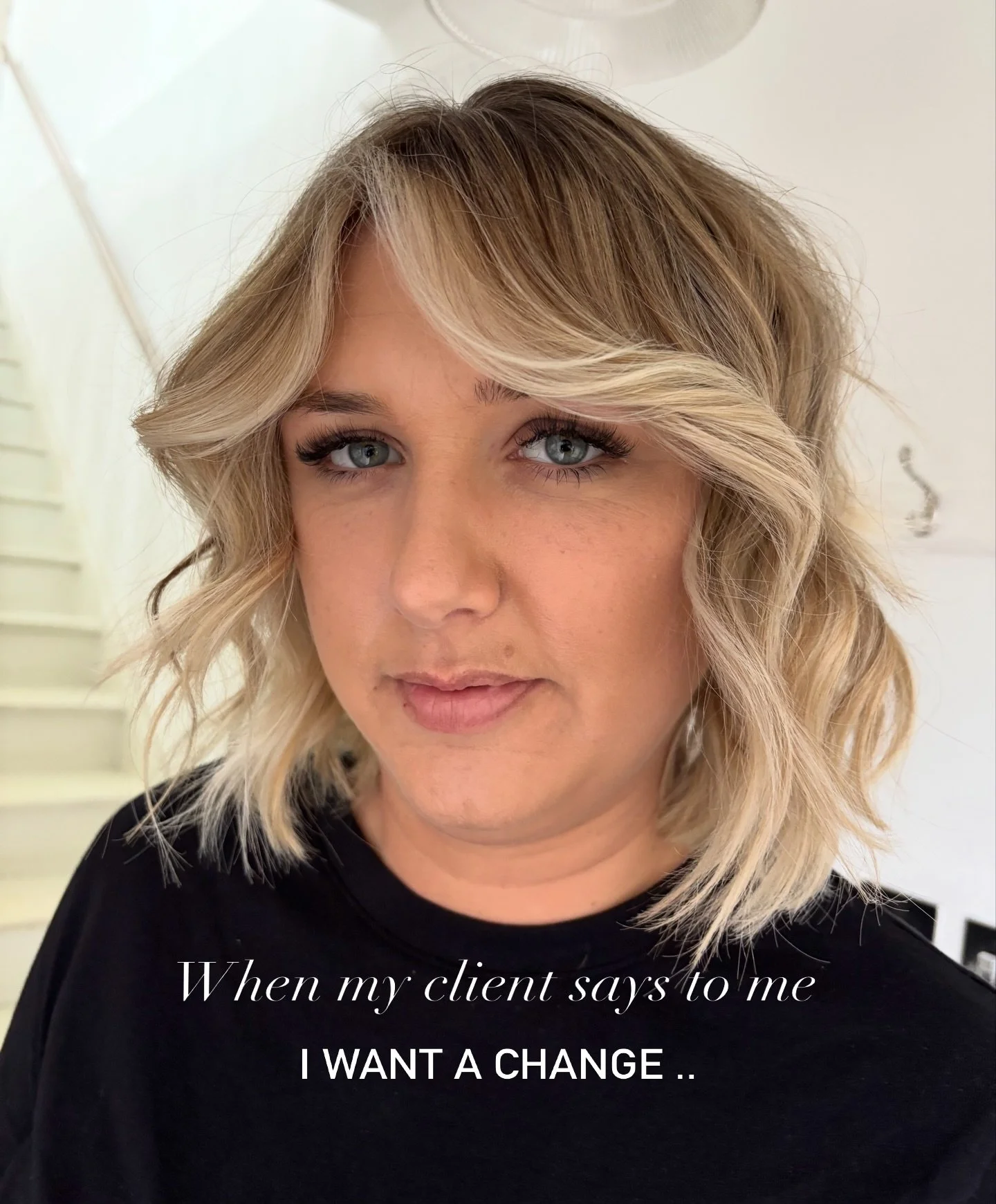 When I hear the words &hellip; 

I want a change &hellip; 

Totally depending on the client I&rsquo;m either fearing for my life if I do it or I get sooooooo excited &hellip;. Iykyk

This one I was excited for, creating all the dimension, depth, pops