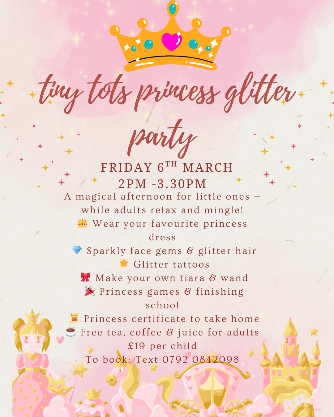 SOLD OUT- Tiny Tots Princess Glitter Party