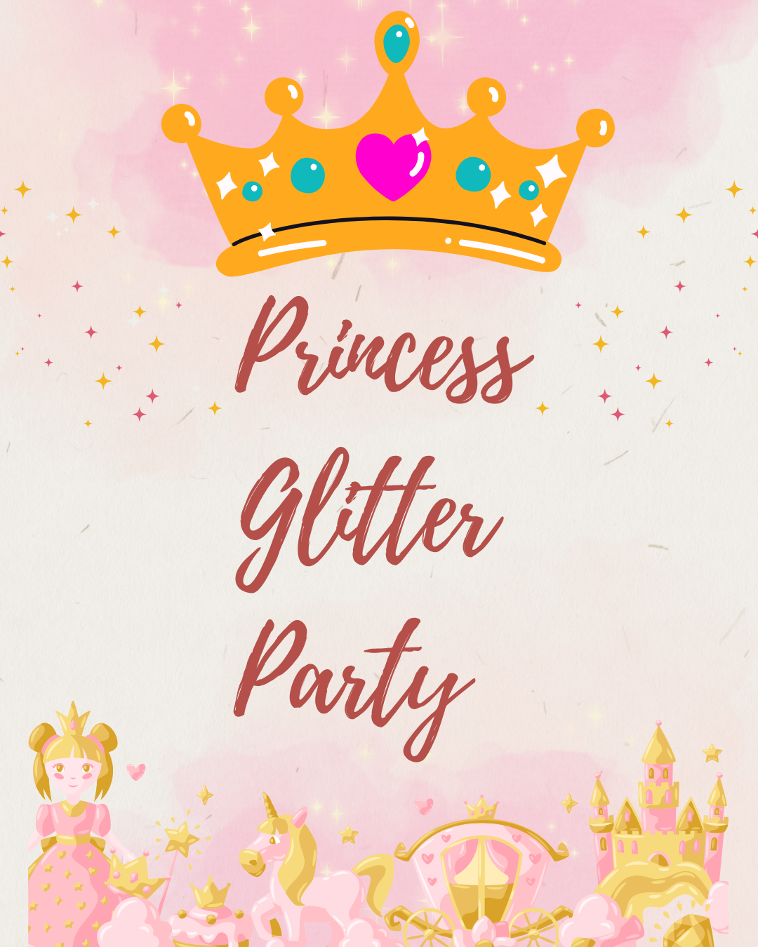  Princess Glitter Party