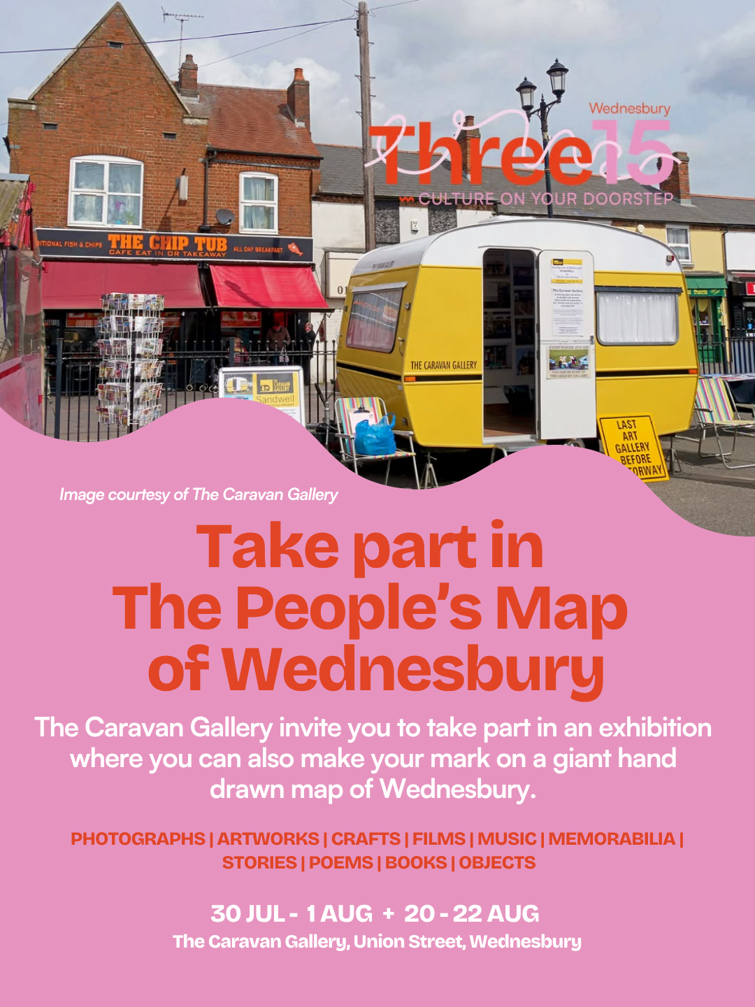 Three 15 - Join the Caravan Gallery in Wednesbury and contribute to The People’s Map