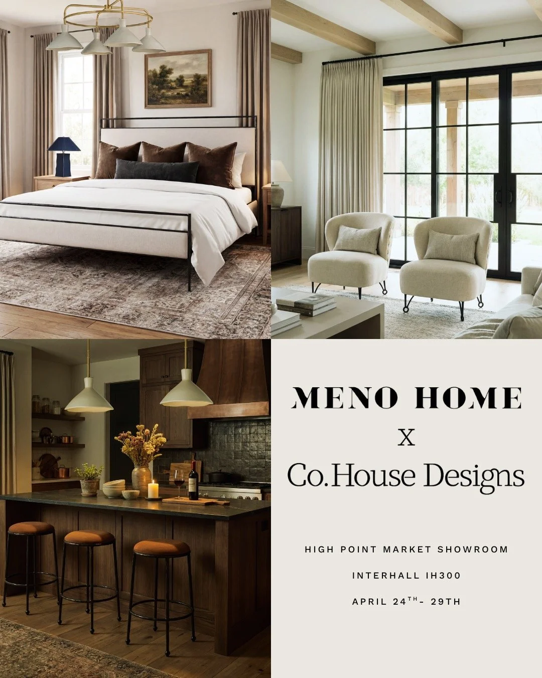 We&rsquo;re opening the doors to our newest collection with @meno.home at High Point Market. We can't wait to see you soon! Let us know which piece you are most excited about! #HPMKT #HighPointMarket2026 #InteriorDesign #FurnitureDesign #DesignCommun