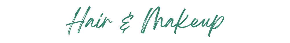 Text reading 'Makeup' in green cursive font on a black background.