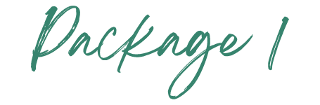 Image with the text 'Package 1' in a handwritten style